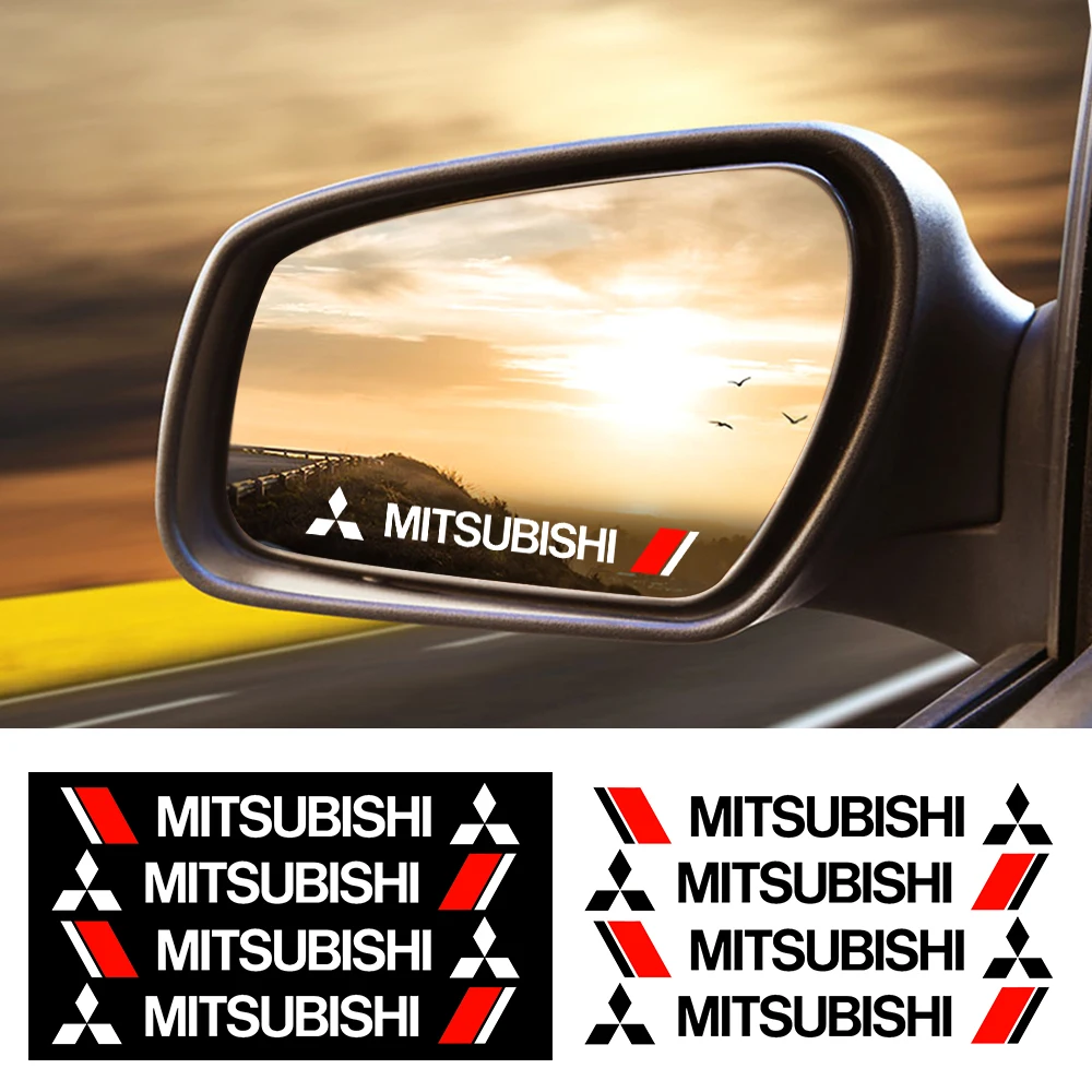 Наклейки на зеркало заднего вида наклейки дверную ручку 4 шт. Стайлинг автомобиля