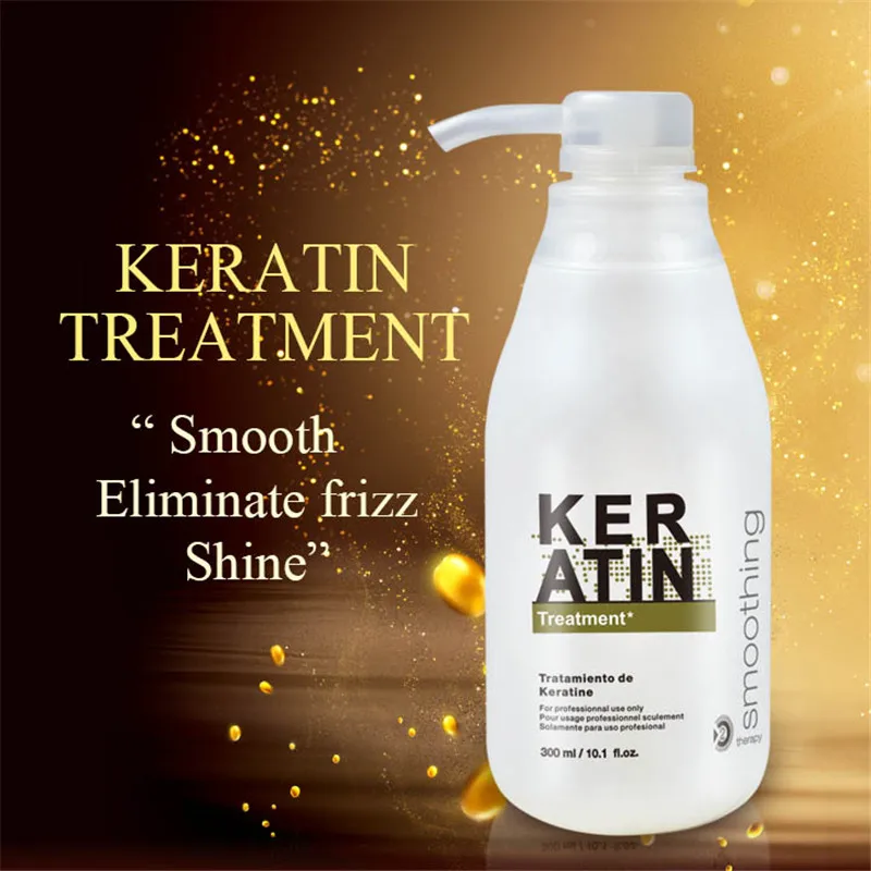 

5% Keratin hair straightening 300ml keratin 100ml purifying shampoo set hair care products