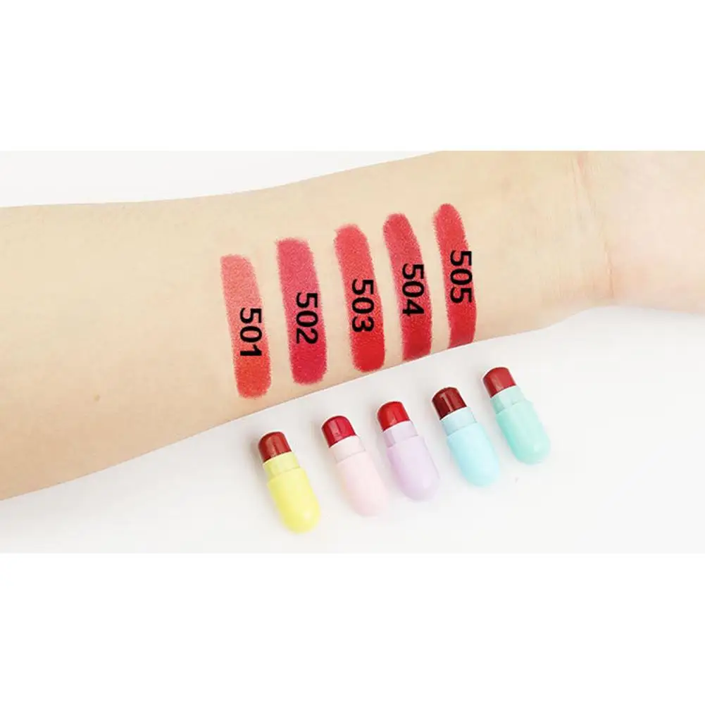 DSstyles Капсульная мини помада набор подарок 5 шт. стойкие увлажняющие губные помады