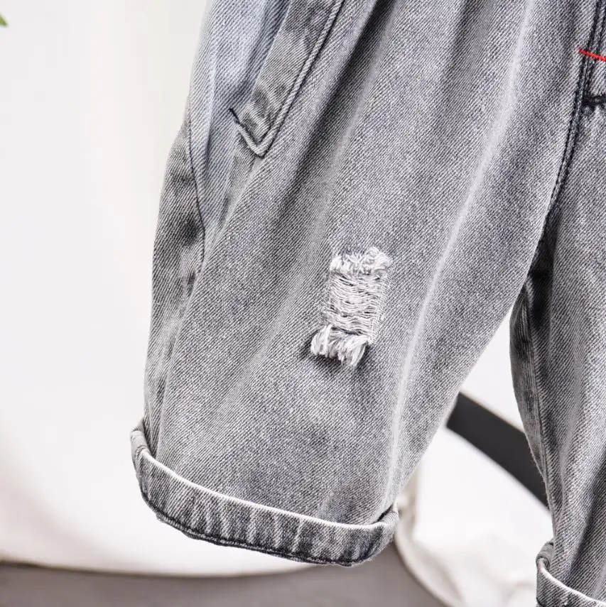 

New Kids Boys Denim Shorts Boys Casual Solid Soft Cotton Jeans Shorts Summer Toddler Clothing For Baby Boys 2-8Year