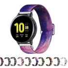Ремешок нейлоновый эластичный с принтом для Samsung Galaxy Watch Active 2 3 Gear S2, браслет для Huami Amazfit bip, 20 мм 22 мм