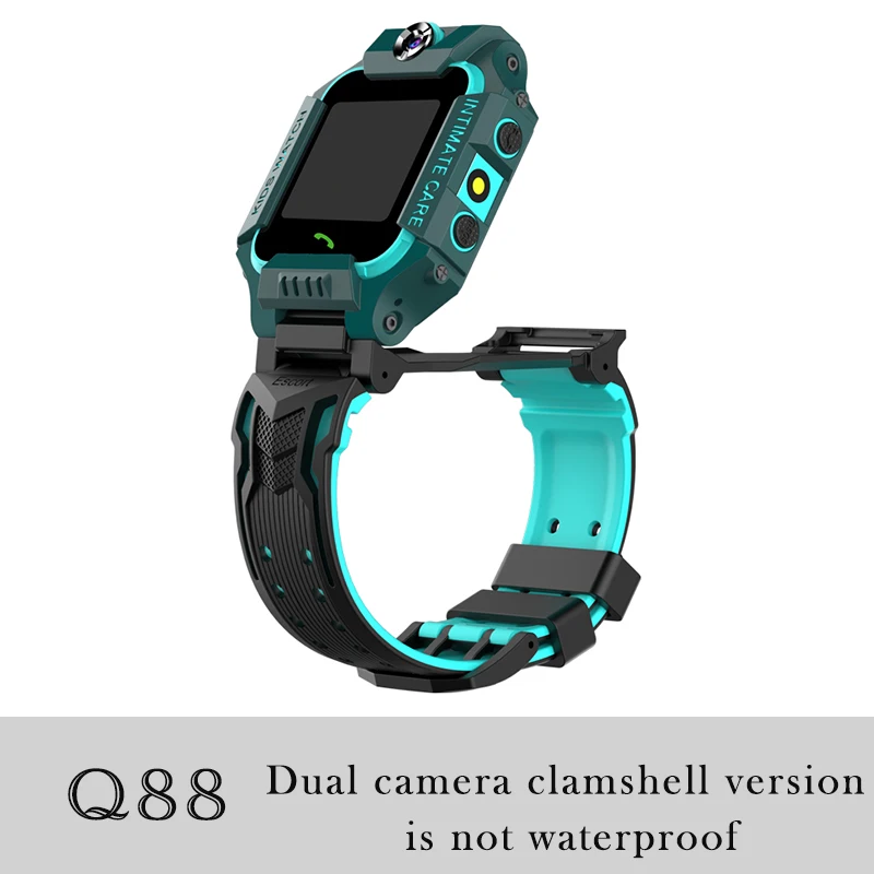 Q88 Blue 696 Q19 дети Смарт часы LBS позиционирование SOS Вызов камера Двухсторонний вызов голосовой чат долгое время ожидания Обнаружение сна Дети часы - Цвет: Q88 Blue