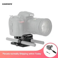 camvate manfrotto quick release connect adapter with sliding mounting plate15mm rod clamp for manfrotto 577501504701 tripod