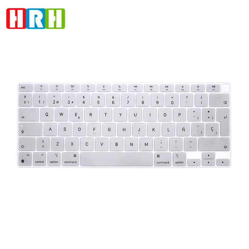 HRH Durable Silicone Spanish Keyboard Skin Cover Protector For MacBook Newest Air 13 A2179 M1 A2337 2020 Release | Компьютеры и офис