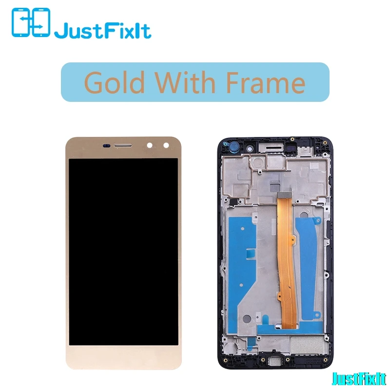 gold with frame Для huawei Nova Young 4G LTE/Y6 /Y5 MYA-L11 MYA-L41 ЖК-дисплей кодирующий преобразователь сенсорного экрана в сборе с рамкой - Цвет: gold with frame