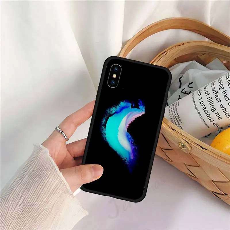 

Fashion black and bule aesthetics Phone Case for iPhone 11 12 mini pro XS MAX 8 7 6 6S Plus X 5S SE 2020 XR