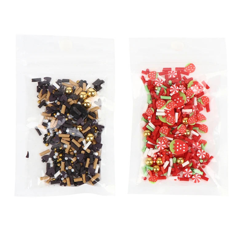 Rebanada de comida de imitaci&oacute;n para decoraci&oacute;n de u&ntilde;as, DIY, 10g, rebanada suave-5