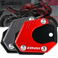 cb125 r motorcycle cnc foot side stands extension pad support plate enlarge stand for honda cb125r cb 125r 2018 2021 2020 2019