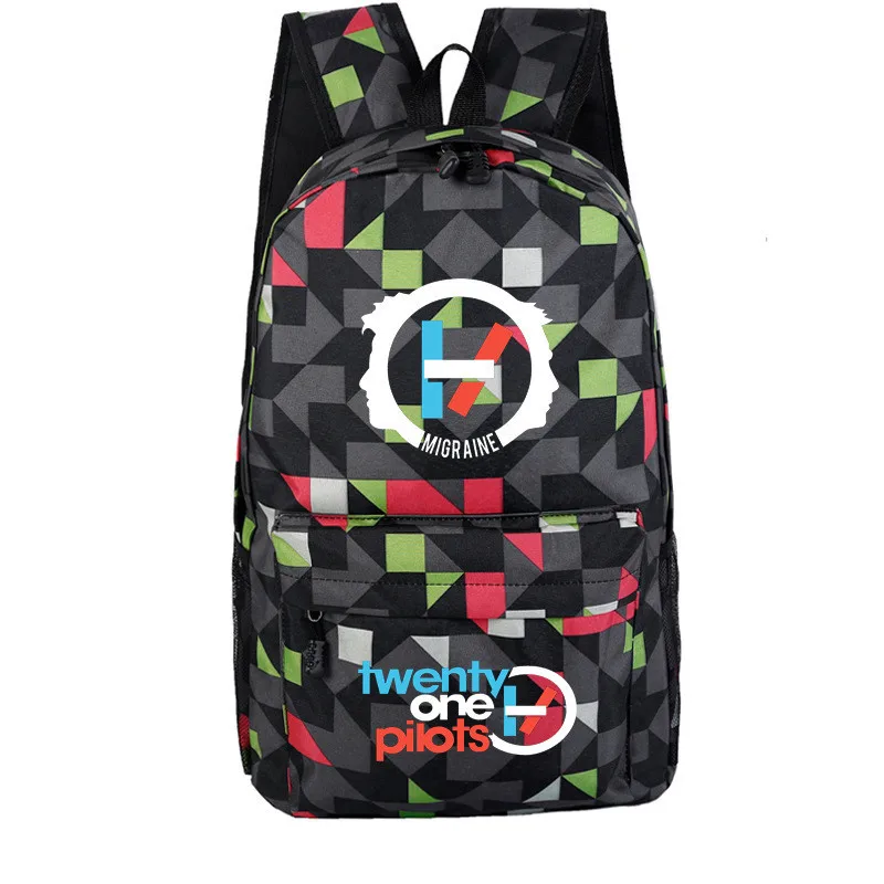 Twenty One Pilots школьная сумка светоотражающий студенческий рюкзак школьные рюкзаки