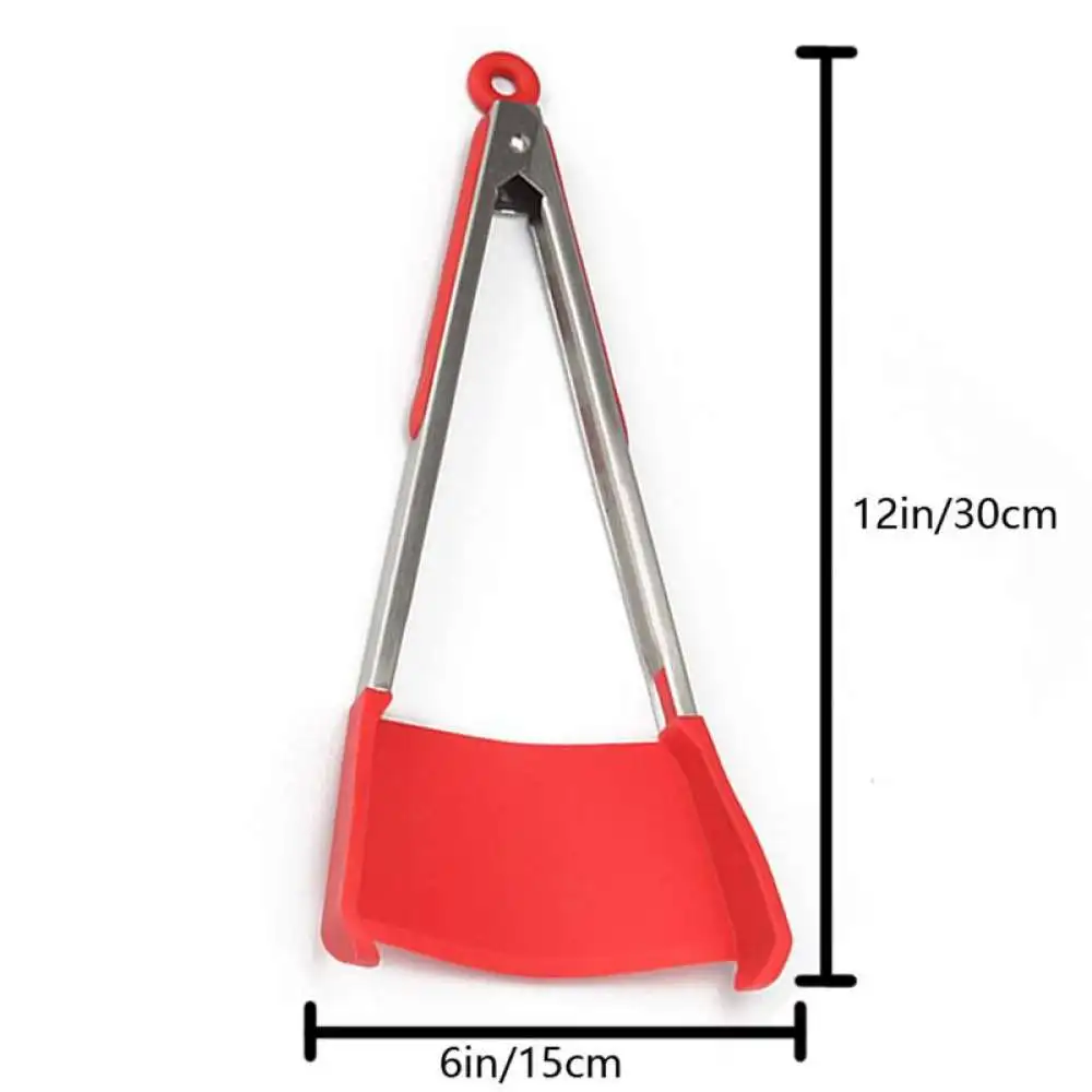 Силиконовые Умные Щипцы 2 в 1 кухонные щипцы и антипригарная жаропрочная