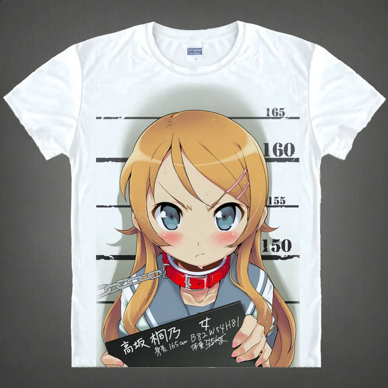Oreimo Ore No Imouto Ga Konnani Kawaii Nai Gokou Ruri Футболка с принтом Косака кирино косплей футболки
