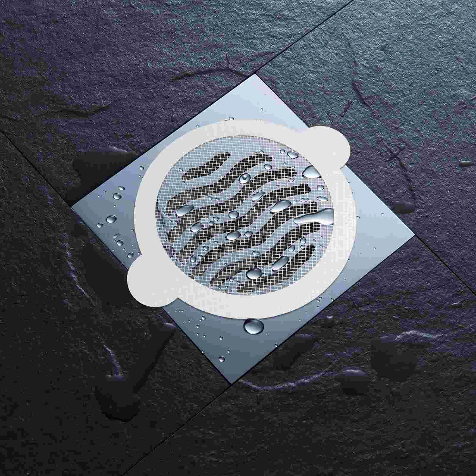 

10Pcs Bathroom Drain Filter Disposable Draining Filter Mesh Drain Stickers