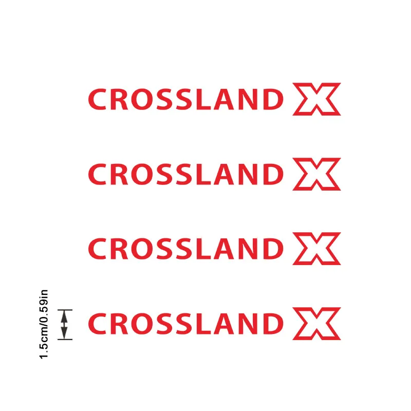 

4Pcs Car Wheels Rims Racing Decal Sticker For Opel CROSSLAND X Auto Threshold Protector Decals Accessories