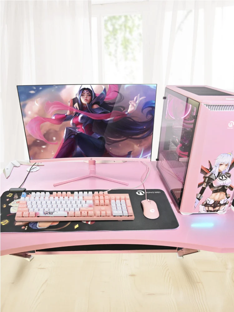 Ningmei GK91 mechanical keyboard gaming dedicated desktop laptop gaming wired pink office home keyboard
