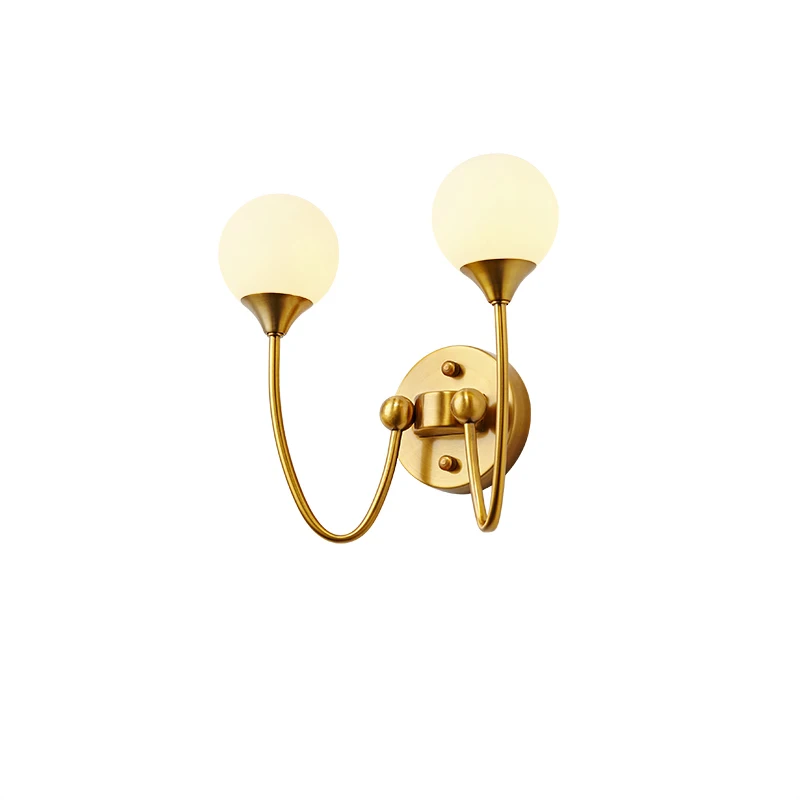 Modern Glass Ball Wall Lamp Sconce Led Bedroom Light Fixture for Home Decor Nordic Foyer Living Room Corridor Luminaire E27 | Лампы и