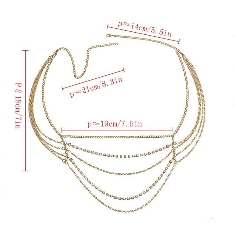 

Women Fashion Bikini Waist Belly Tassels Body Chain Summer Body Chain Jewelry 649C