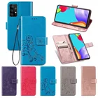 Чехол-книжка с бумажником для Samsung A52S, A02S, A72, A12, Магнитный кожаный чехол для Galaxy A22, A42, A21S, A52, противоударный бампер