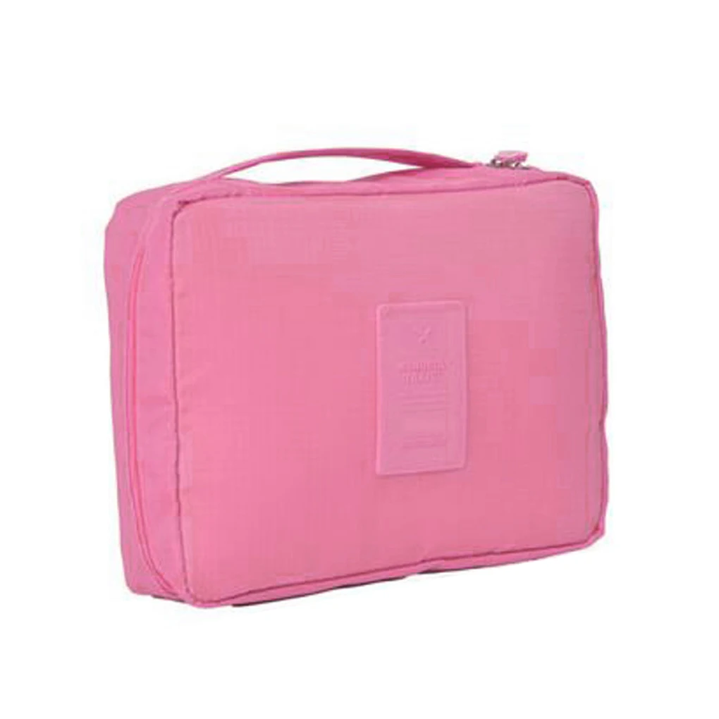 

Travel Cosmetic Bag Women Zipper Make Up Bag Polyester High Capacity Makeup Case handbag Organizer Storage Wash Bath Bag