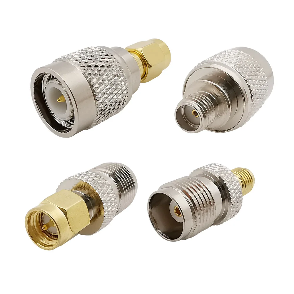 4 шт./лот SMA RF коаксиальный провод штекер гнездовой разъем TNC прямой конвертер