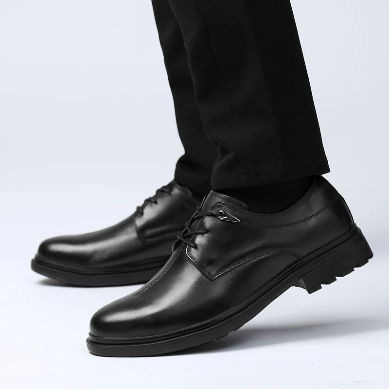 

Business Shoes Men Black Casual Shoes Basso Shoe Male Mens Sapato Masculino Bussiness Men Fashion Leather Hot Sale Leisure