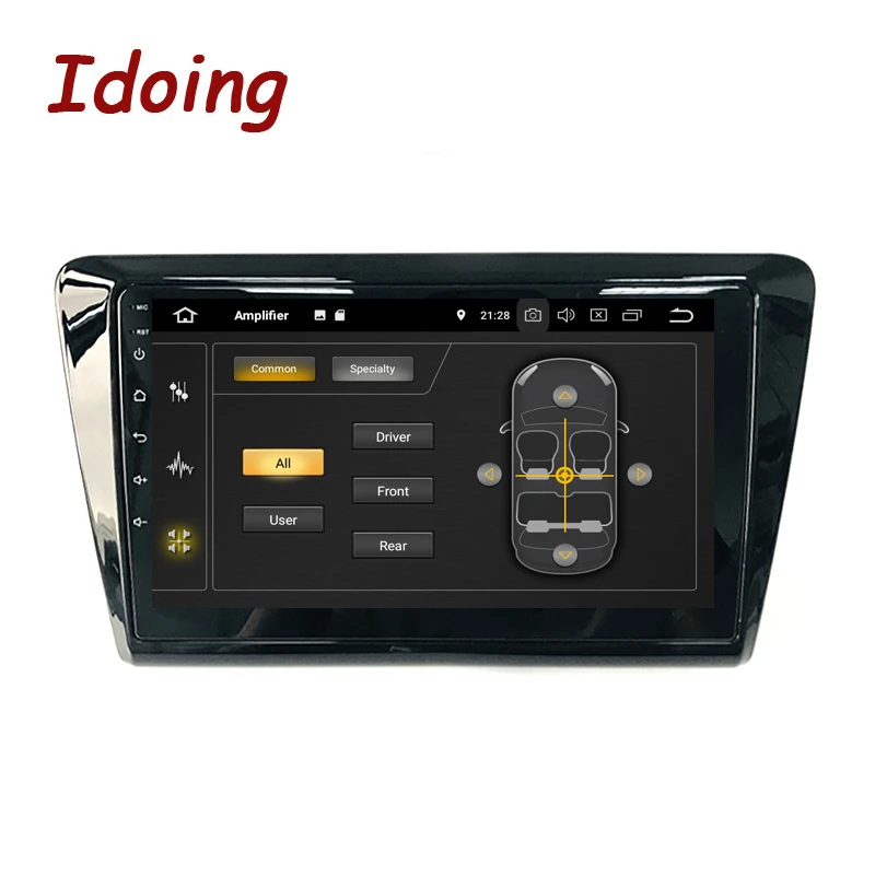 Автомобильный мультимедийный плеер Idoing 9 &quotPX6 2.5D IPS Android 10 для Skoda-Rapid 2013-2020