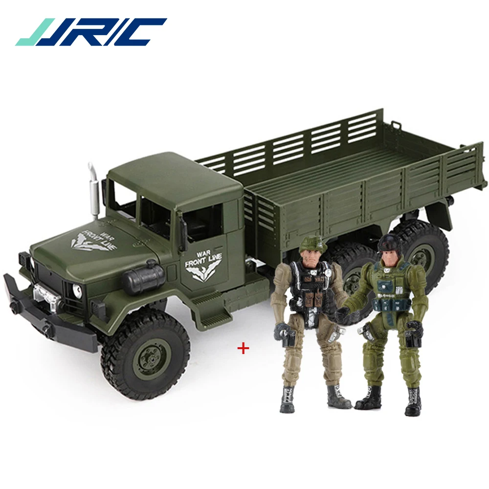 JJRC Q63 Радиоуправляемый автомобиль военный грузовик радиоустановка 6WD гусеничный