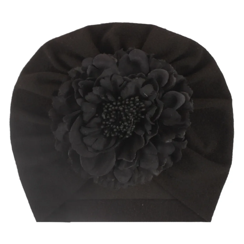 

European and American children's hats Toddler Kids Baby Boy Girl Solid Floral Knotted Headband Headwear Accessories