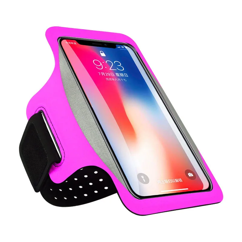 HAISSKY Спортивная нарукавная Повязка-чехол для бега для смартфона для iPhone XS XR X 7 8 6s Plus 11 Pro Max Xiaomi сумка на руку для samsung Note 10 S10 S9