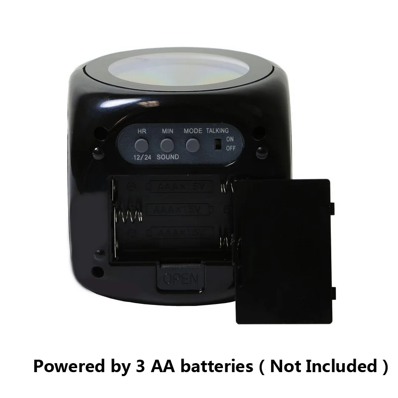 Digital Projection Alarm Clock Voice report Projector Weather Station thermometer Wake Up LED | Дом и сад
