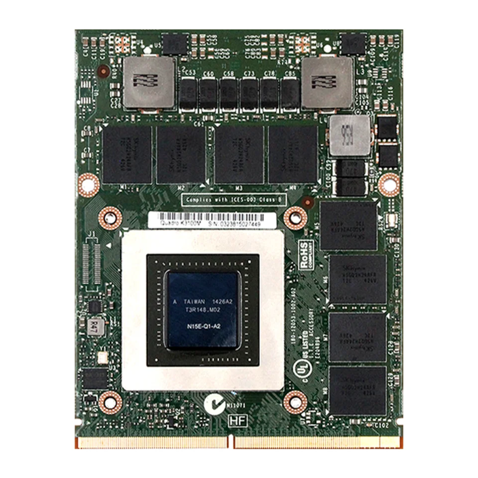 Квадро K3100M K3100 GDDR5 4 Гб видеокарта N15E-Q1-A2 для Apple iMac A1312 Dell M6600 M6700 M6800 HP 8740 Вт 8760 тесты OK