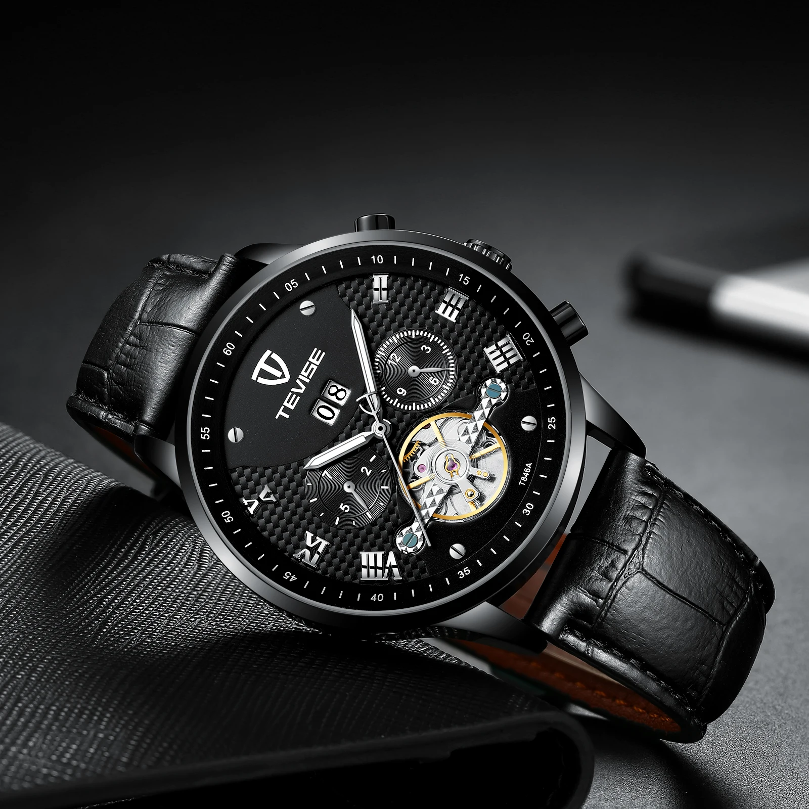 Часы наручные TEVISE Мужские автоматические механические водонепроницаемые с