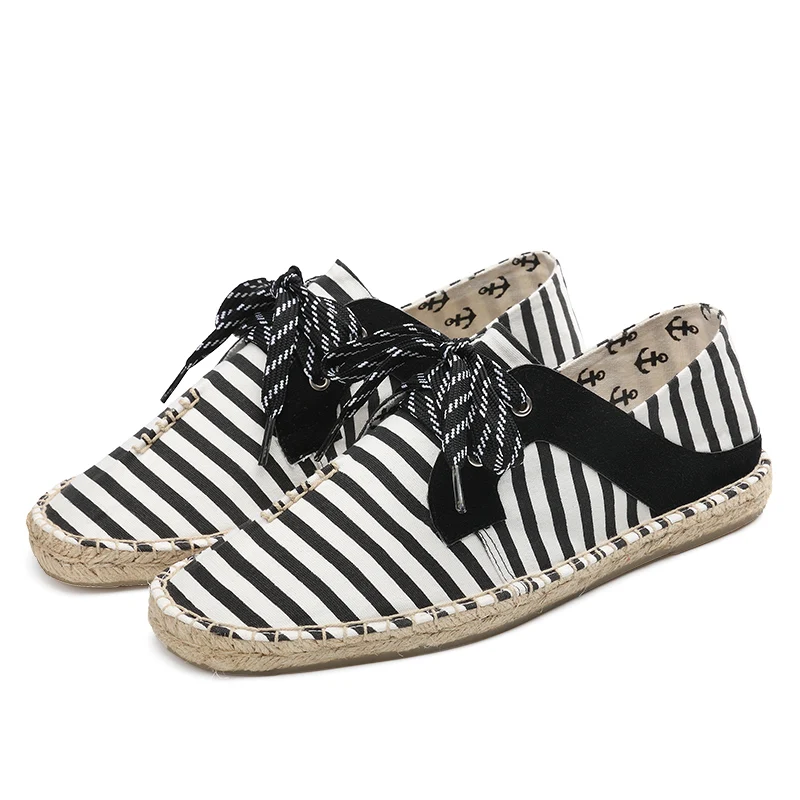 PUPUDA New Fisherman Shoes Breathable Espadrilles Men Fashion Casual Linen Summer Canvas Male Good Quality Sneakers | Обувь