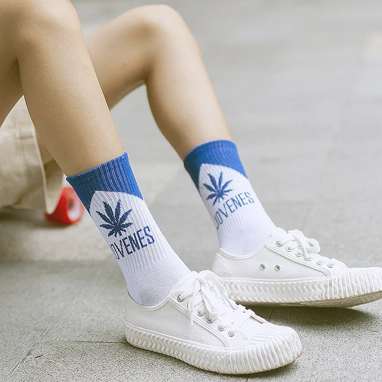 Велосипеды Носки Для женщин удобные уличные спортивные мужские в виде кленового