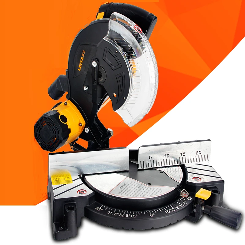 Enlarge Precision Miter Saws for Aluminum Wood Plastic 10 inch Electric Mitre Saw Angle Compound Sliding Free Cutting Machine