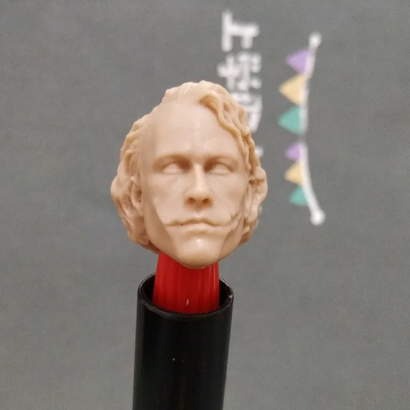 Unpaint масштаб 1/12 Heath Ledger Joker Head Sculpt для экшн-фигурки из смезко 6 дюймов | Игрушки и