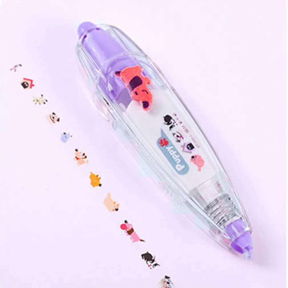 Животные пресс тип декоративная коррекция лента дневник Канцтовары Школьные