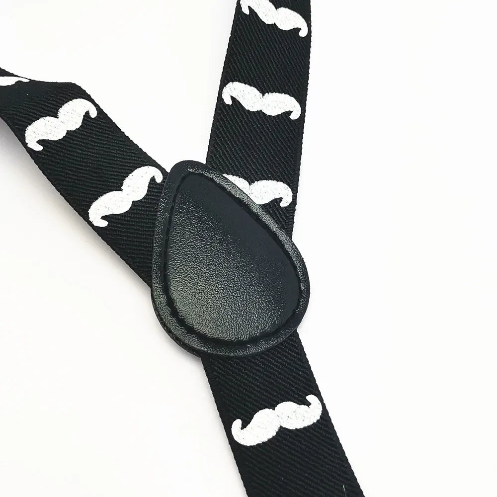 Для взрослых и детей Красивые модные с рисунками в виде усов подтяжки