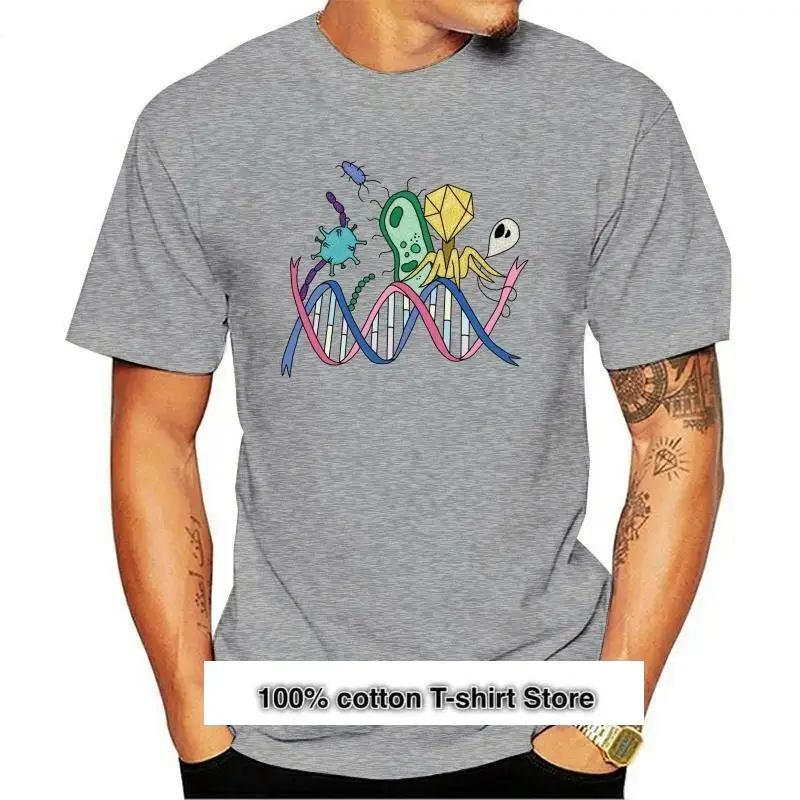 Camiseta de манга corta para hombre y mujer camiseta унисекс Микробиология |