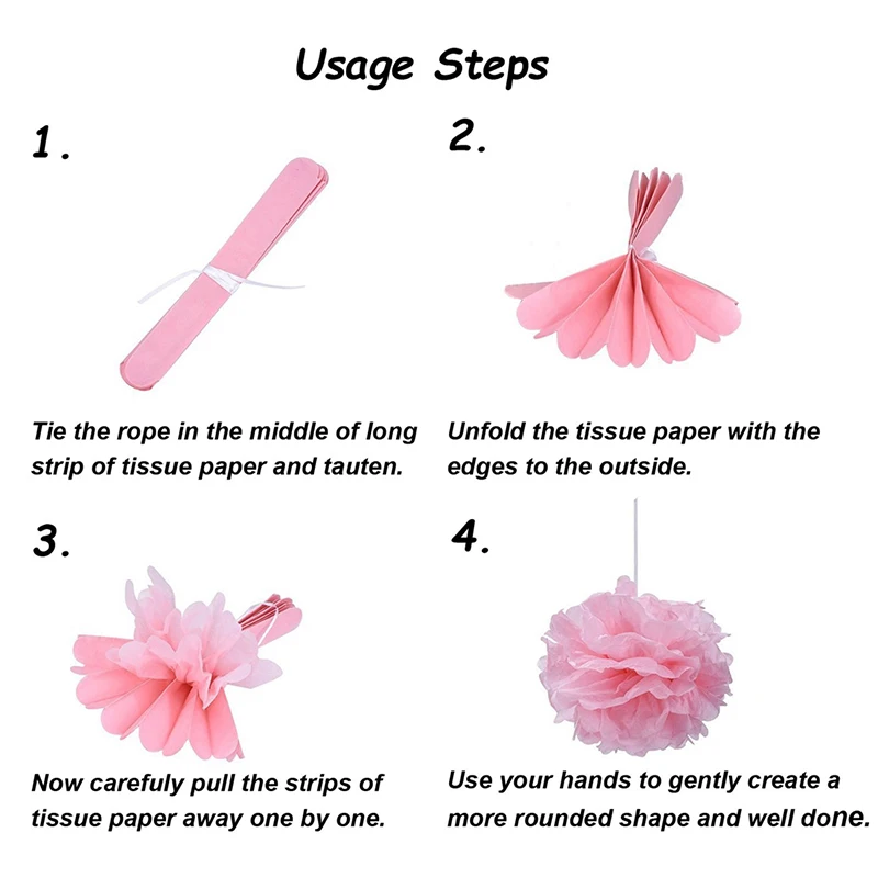 Environmentally Friendly Process Unique Design Tissue Paper Tassels And Silk Ball For Party Wedding Festival Decorations | Дом и сад