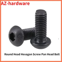 american round head hexagon screw pan head bolt 10 9 grade high strength screws 4 40 6 32 8 32 10pcs