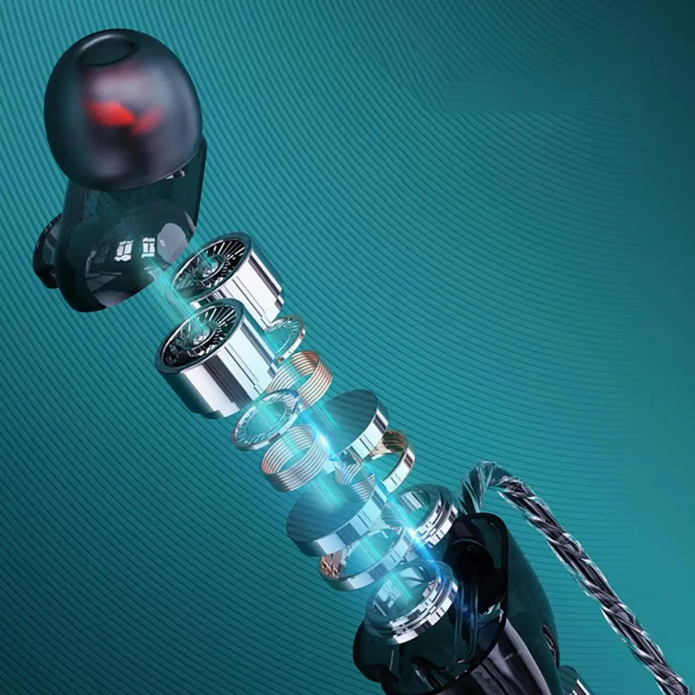 Проводные наушники с защитой от обмотки многожильные проводные