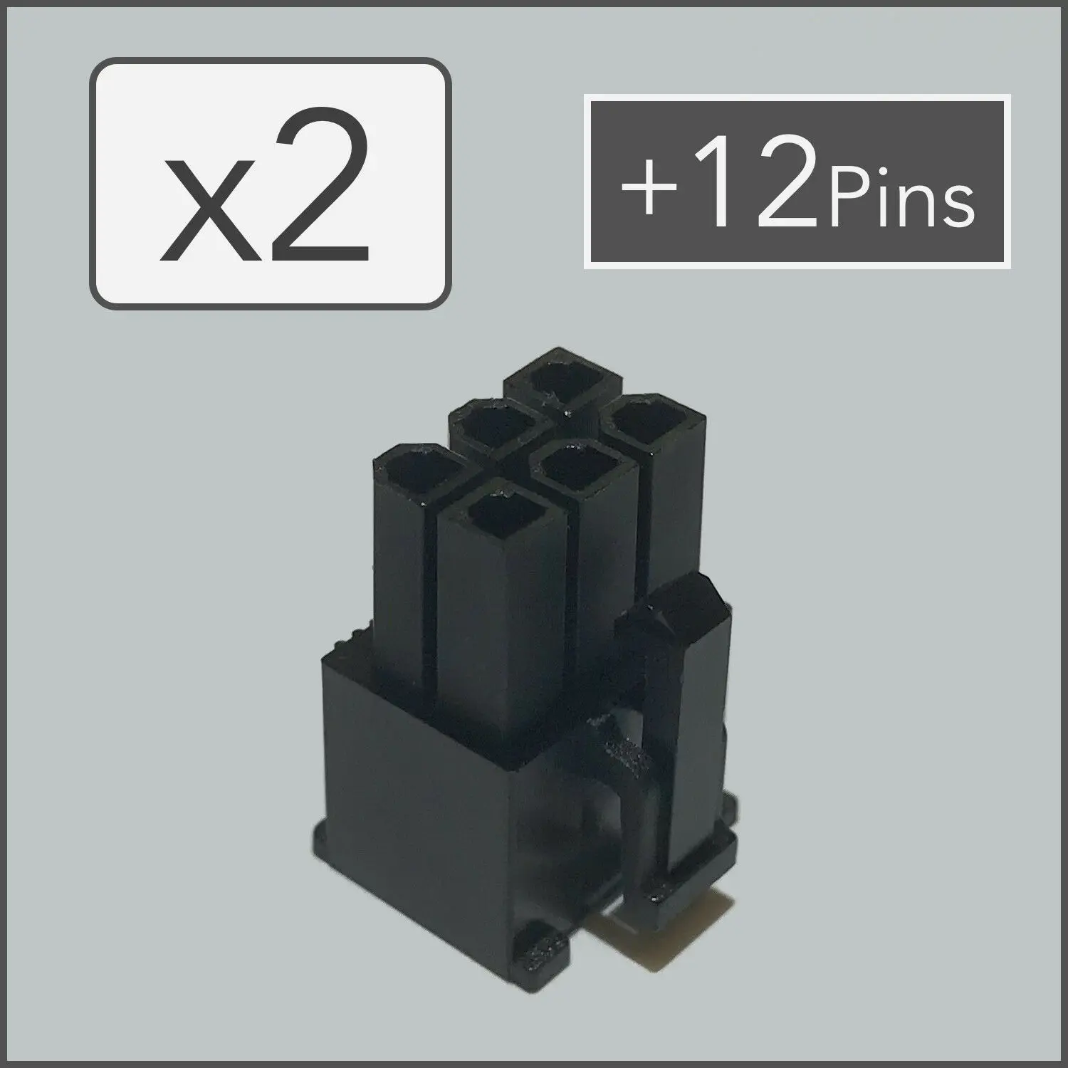 

X2 6 pin женский PCI-e GPU разъем подключения питания-черный + 12 шпилек