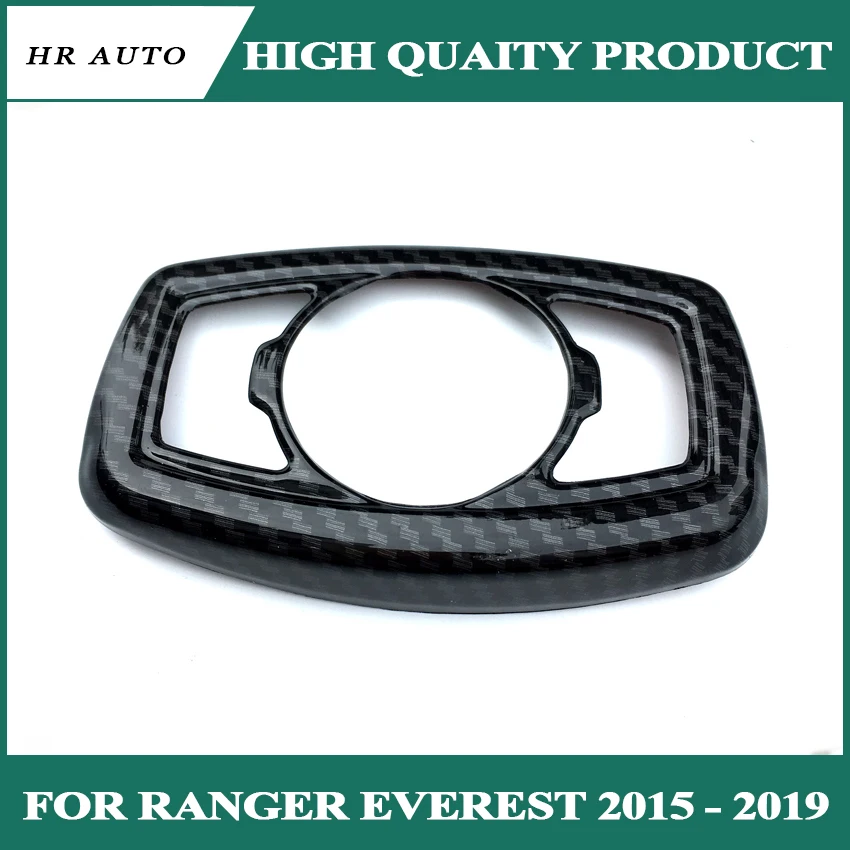 Углеродного волокна цвет выключатель фар декоративный крышки для Ford Ranger Everest