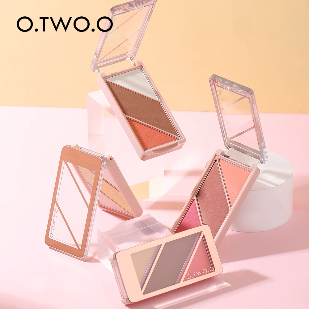 

O.TWO.O Contour Palette Bronzer Highlighter Powder Blush 3 in 1 Makeup Palette Concealer Highlighter For Face Sculpt Cosmetics