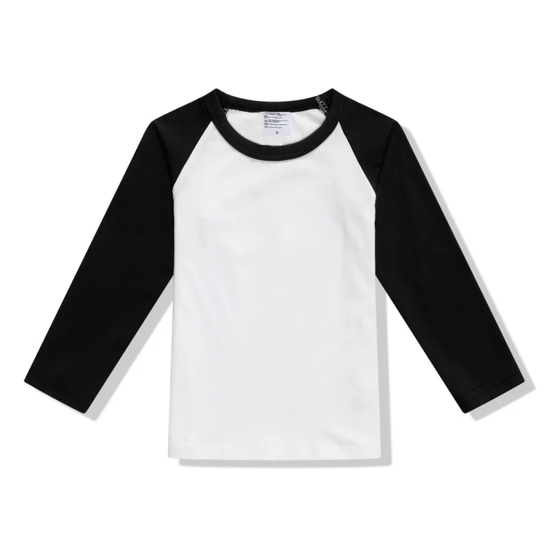 5PCS Bulk White Printable Blank Sublimation Long Sleeve T Sh