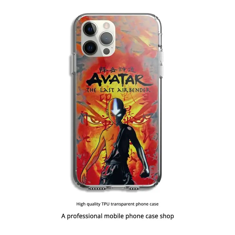 

Avatar The Last Airbender Phone Case Clear Cover For Iphone 5 6 7 8 11 12 Plus XR X XS SE2020 11/12PRO Max Transparent Cases