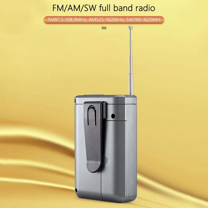 Портативный Полнодиапазонный радиоприемник Mini FM/AN/SM Портативная радиостанция с