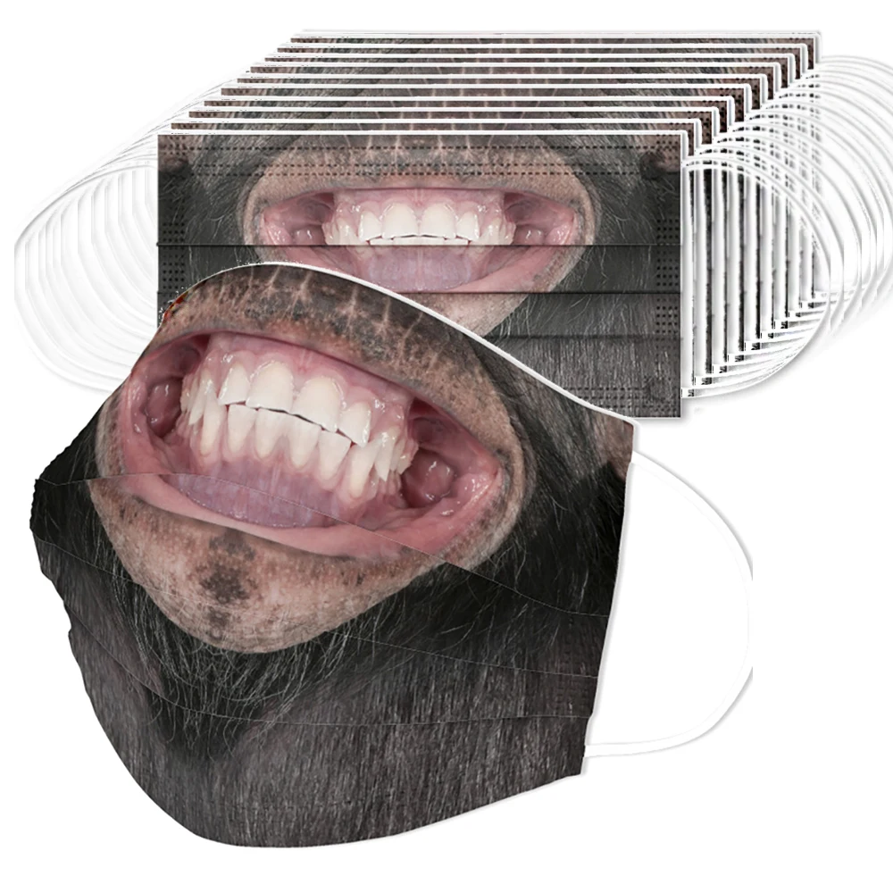 50 шт. Изготовленные На Заказ одноразовые маски 3 Слои защиты против пыли из
