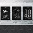 Набор патентов на бритье из 3 предметов, патент на бритву, кружка для бритья, палочка для мыла, декор для ванной комнаты, искусство парикмахерской, подарок для Него