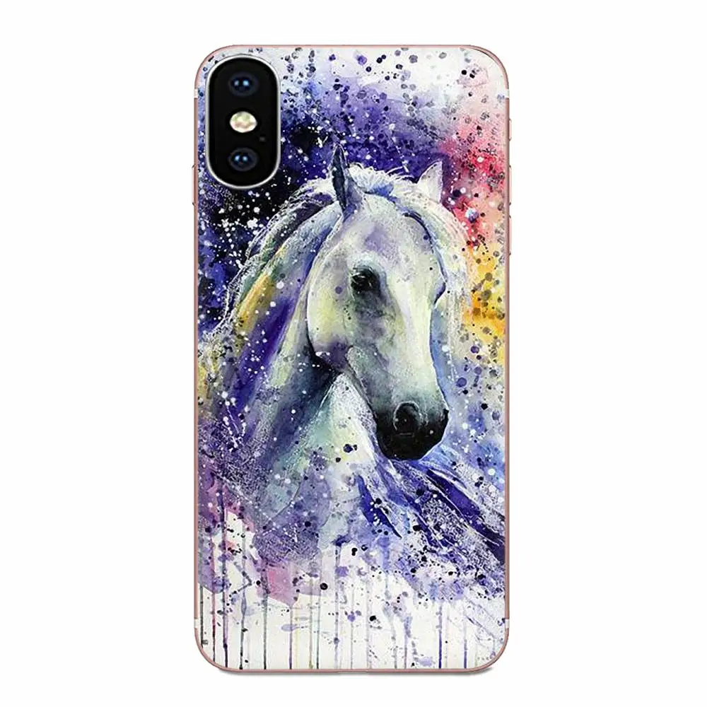 as picture Для huawei P7 P8 P9 P10 P20 P30 Lite Mini Plus Pro Y9 Prime P Smart Z защитный корпус телефона Акварельная лошадь - Цвет: as picture